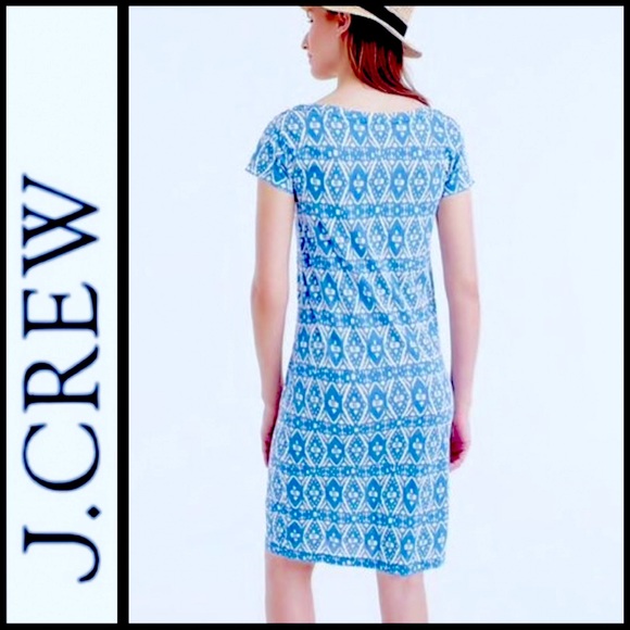 J.Crew Ikat Print Tee Shirt Dress - Picture 2 of 6